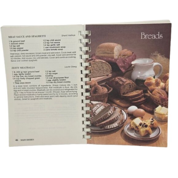 Vintage 1990s Cookbook Golden Meadow Alberta Golden Meadow and Area Hall Canada - Picture 7 of 16